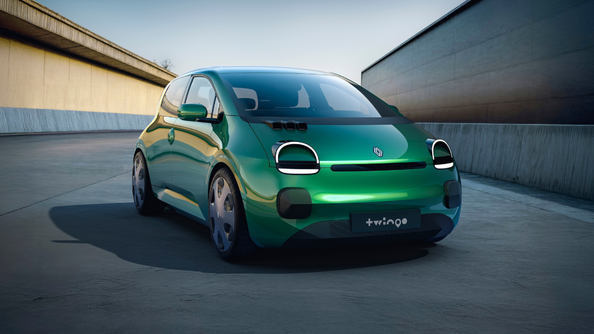 Renault Twingo E-Tech electric prototype voorkant