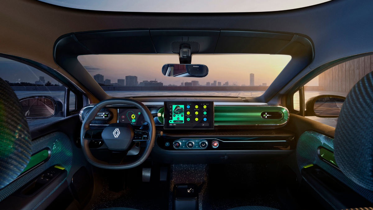 Renault Twingo E-Tech electric prototype dashboard